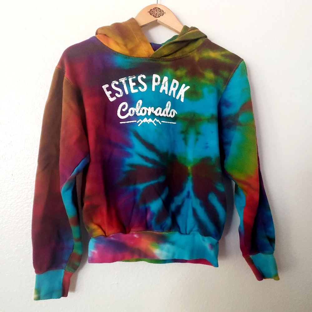 MV Sport Youth Estes Park Colorado Tye Dye Hoodie